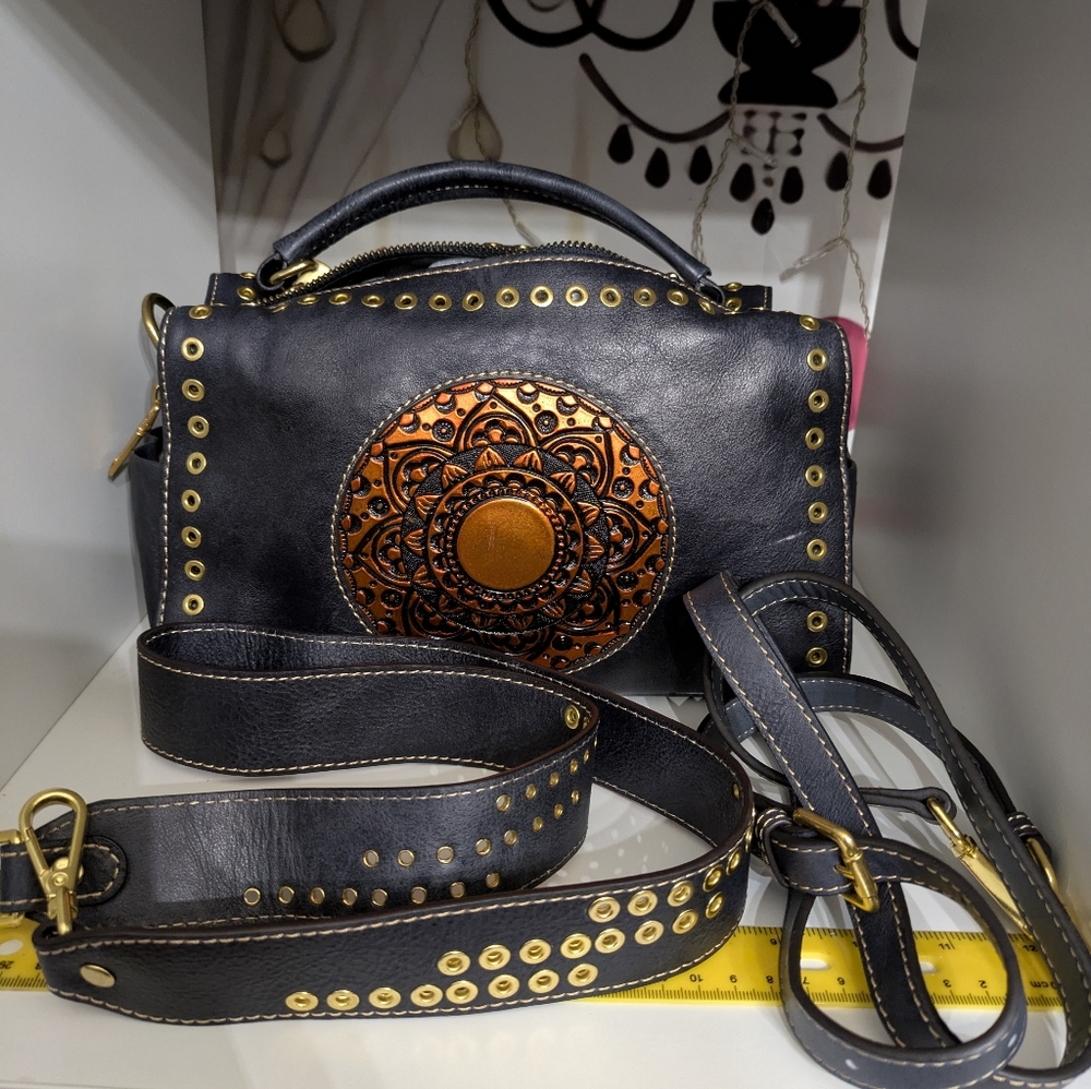 Genuine Leather Purses Pocketbooks for Women, Handmade Vintage Handbag